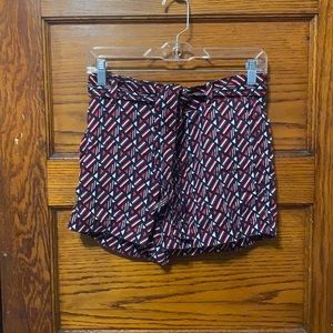 Tommy Hilfiger Blue & Red Patterned Shorts